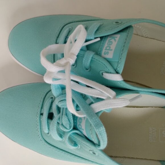 KEDS Women's Champion Core Canvas Shoes Aqua Size 9 - Picture 10 of 12